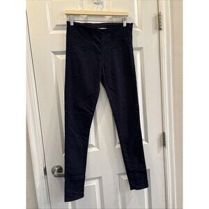 Zara Navy Blue Trafaluc Side Zip Stretch Skinny Jeans Size 8 / Euro Size 40